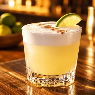 Pisco sour del Valle – Pisco del Elqui, limón de pica y amargo de angostura. en Amigo Turista, Vicuña